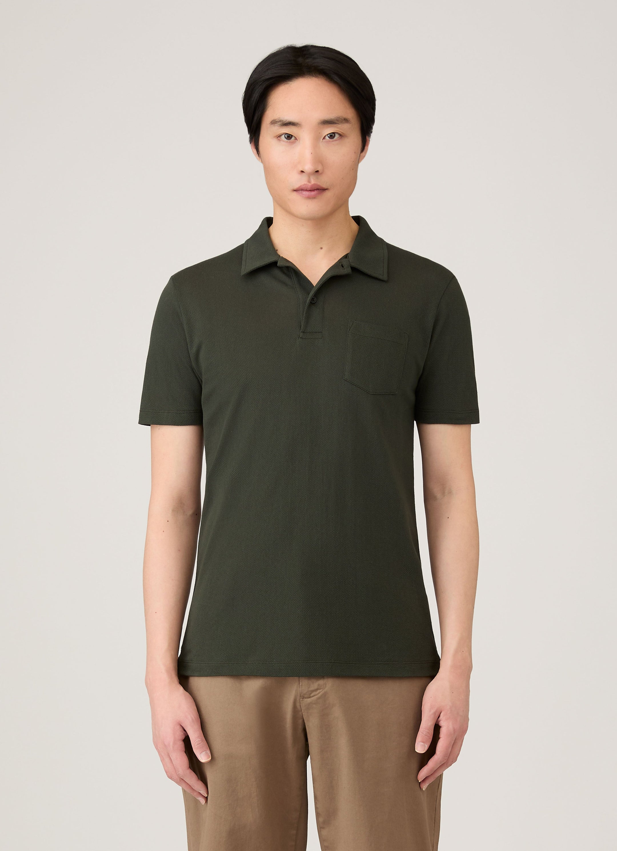 Men's Riviera Polo Shirt in Dark Green