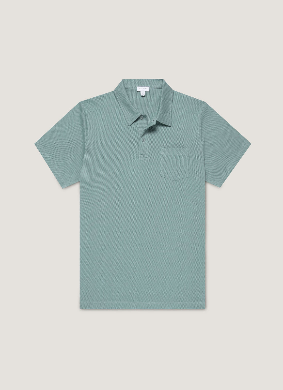 Men's Riviera Polo Shirt in Steel Green