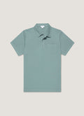 Men's Riviera Polo Shirt in Steel Green