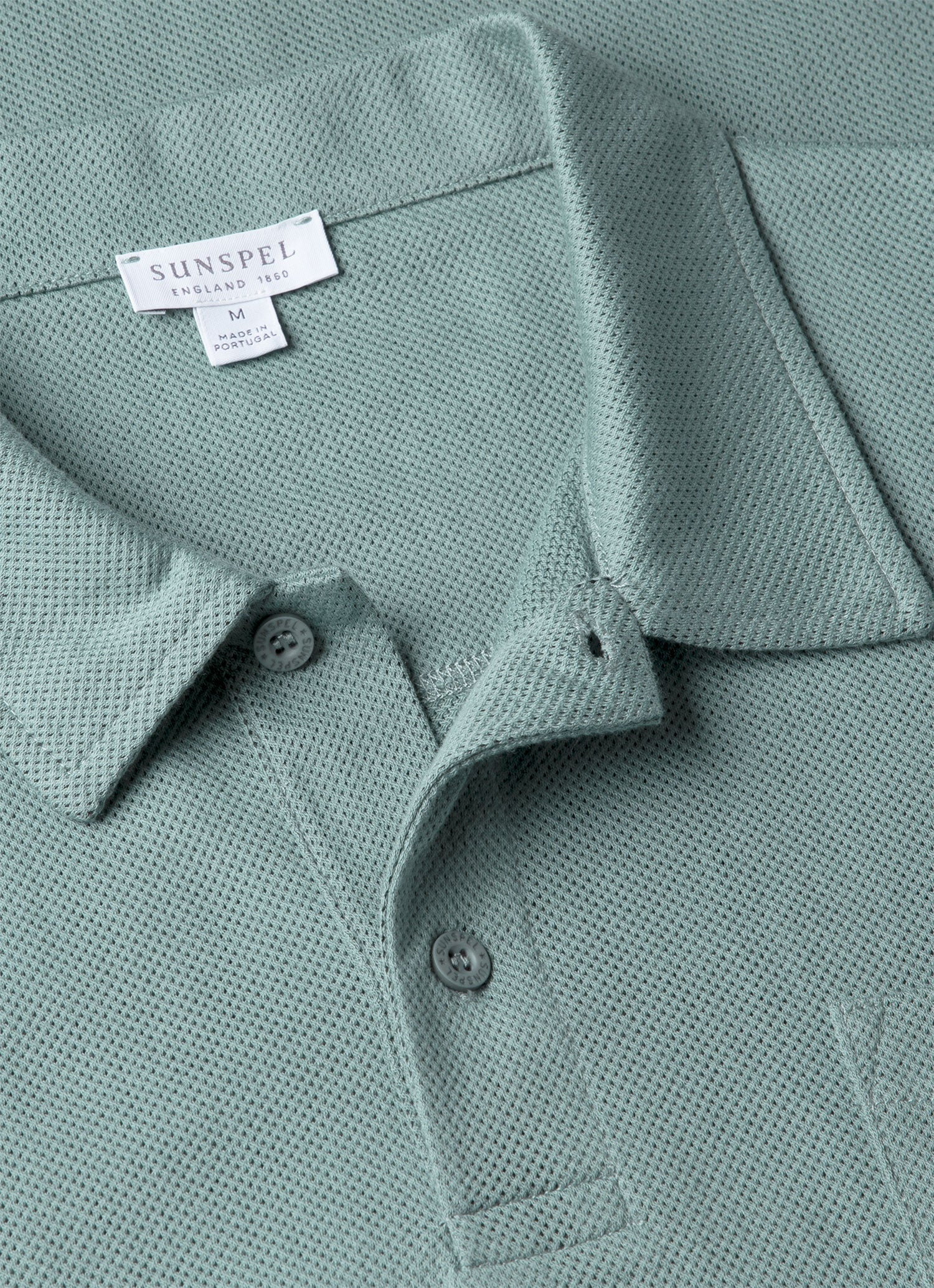 Men's Riviera Polo Shirt in Steel Green