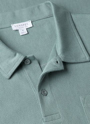 Men's Riviera Polo Shirt in Steel Green
