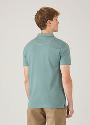 Men's Riviera Polo Shirt in Steel Green