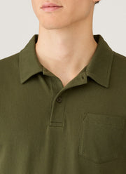 Men's Riviera Polo Shirt in Deep Olive