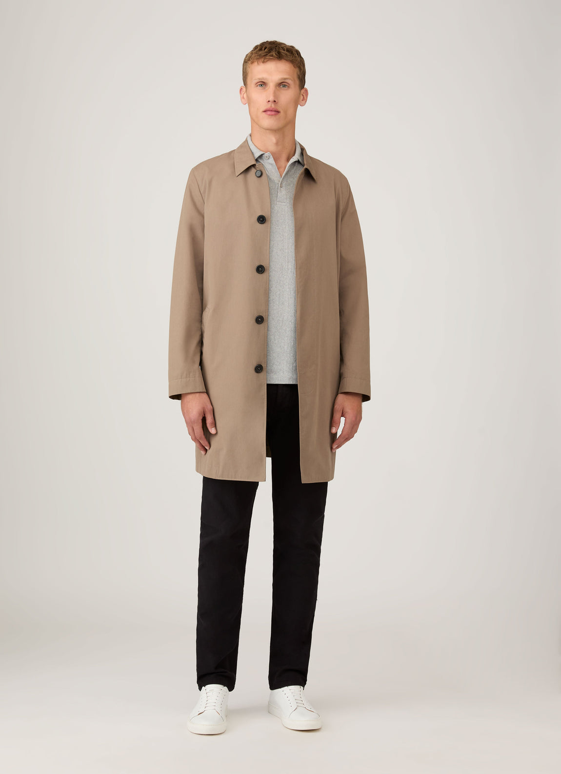 Men's Riviera Polo Shirt in Grey Melange