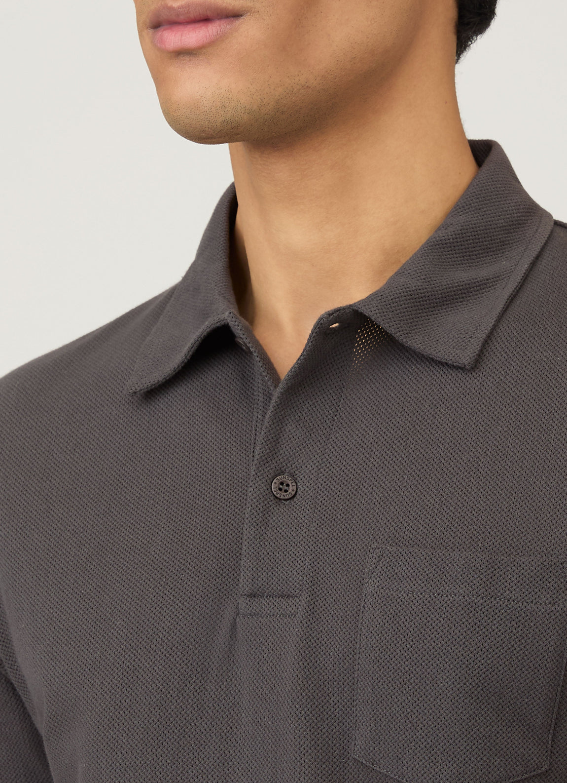 Men's Riviera Polo Shirt in Charcoal
