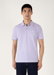 Men's Riviera Polo Shirt in Pale Lilac