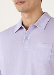Men's Riviera Polo Shirt in Pale Lilac