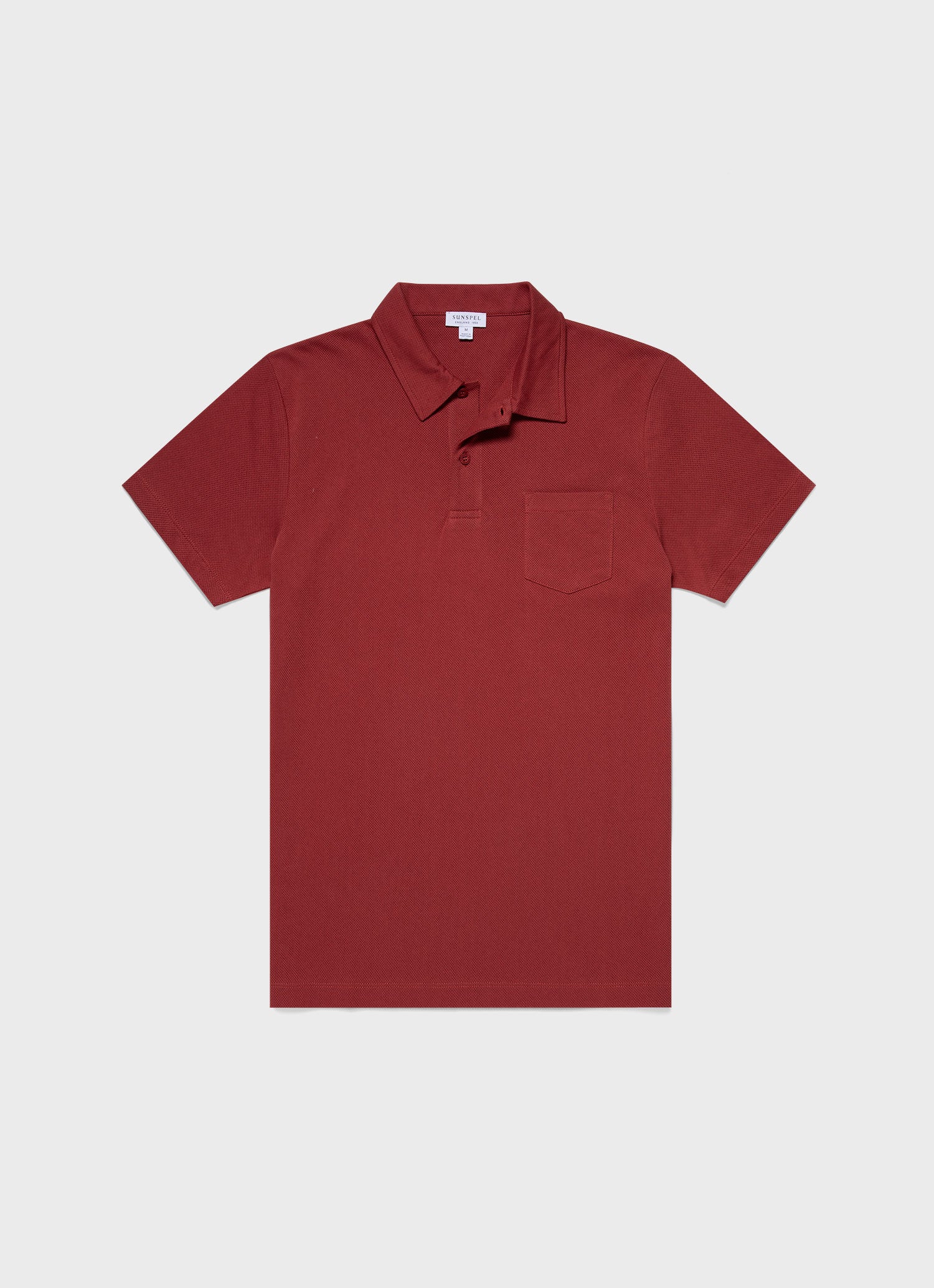 Men's Riviera Polo Shirt in Brick Red
