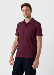 Men's Riviera Polo Shirt in Vino