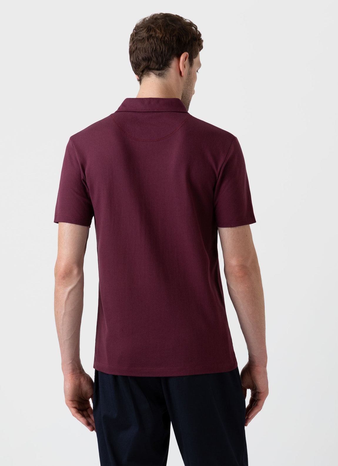 Men's Riviera Polo Shirt in Vino