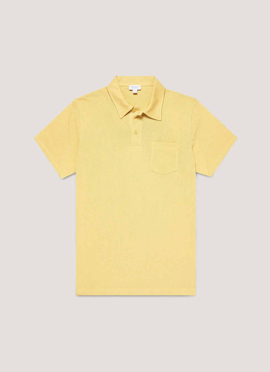 Men's Riviera Polo Shirt in Dusty Yellow
