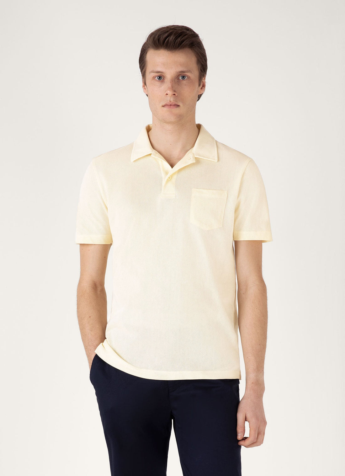 Men's Riviera Polo Shirt in Buttermilk