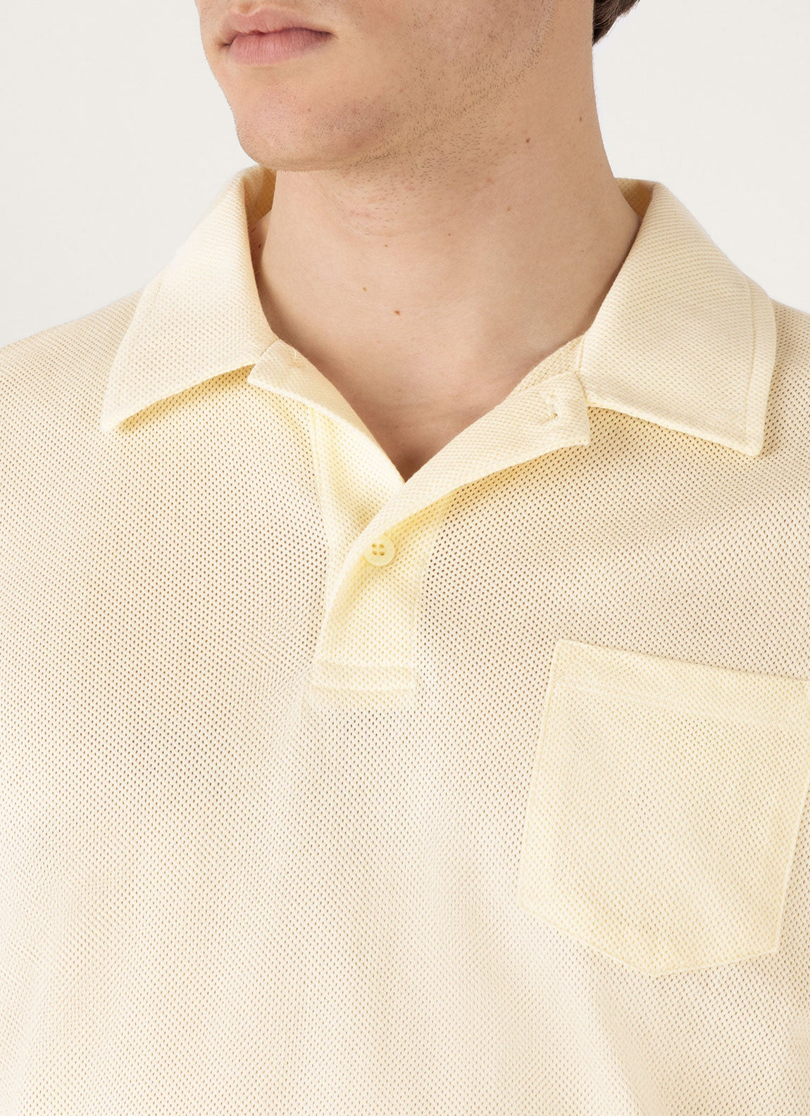 Men's Riviera Polo Shirt in Buttermilk