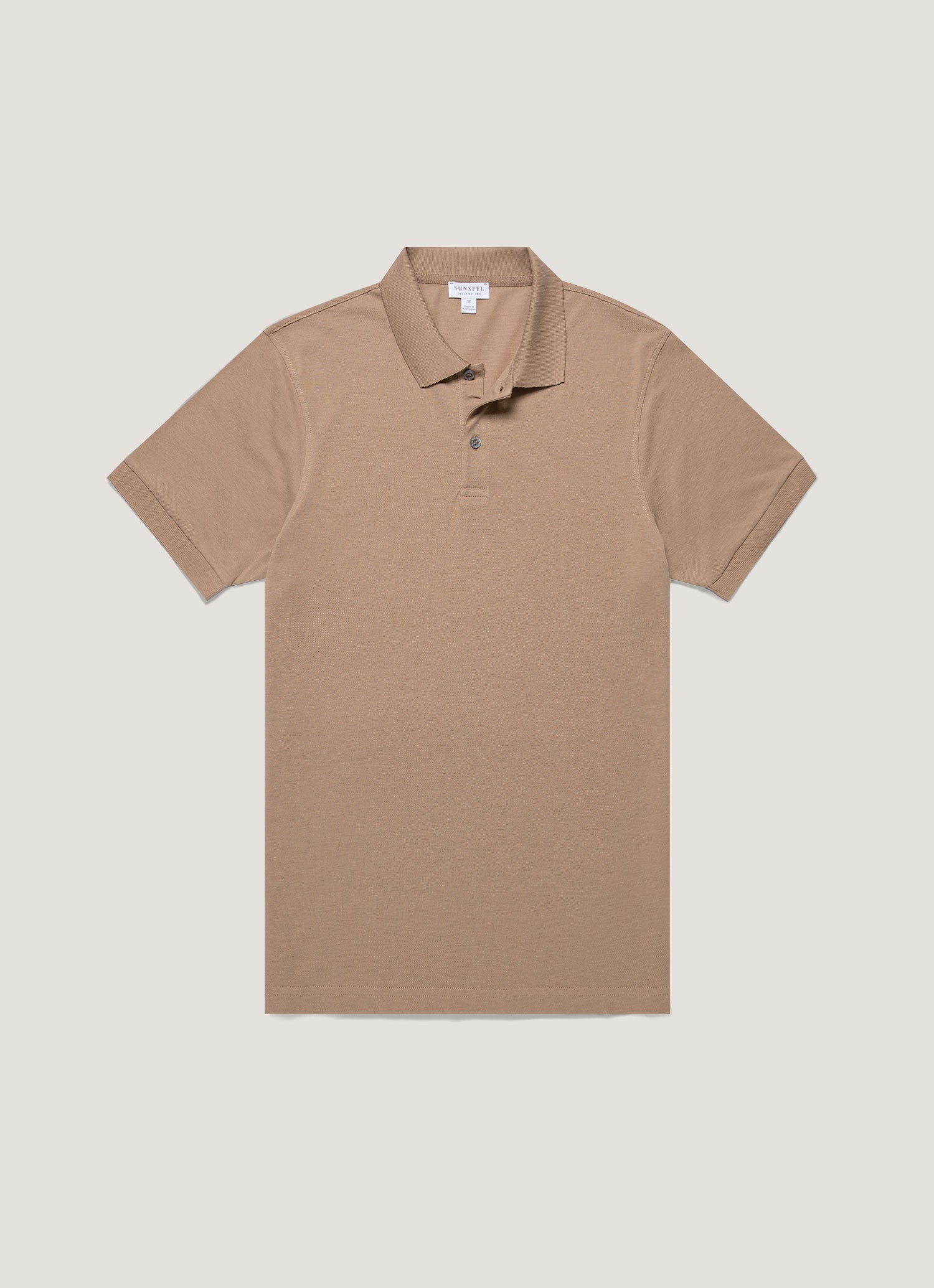 Men's Piqué Polo Shirt in Dune