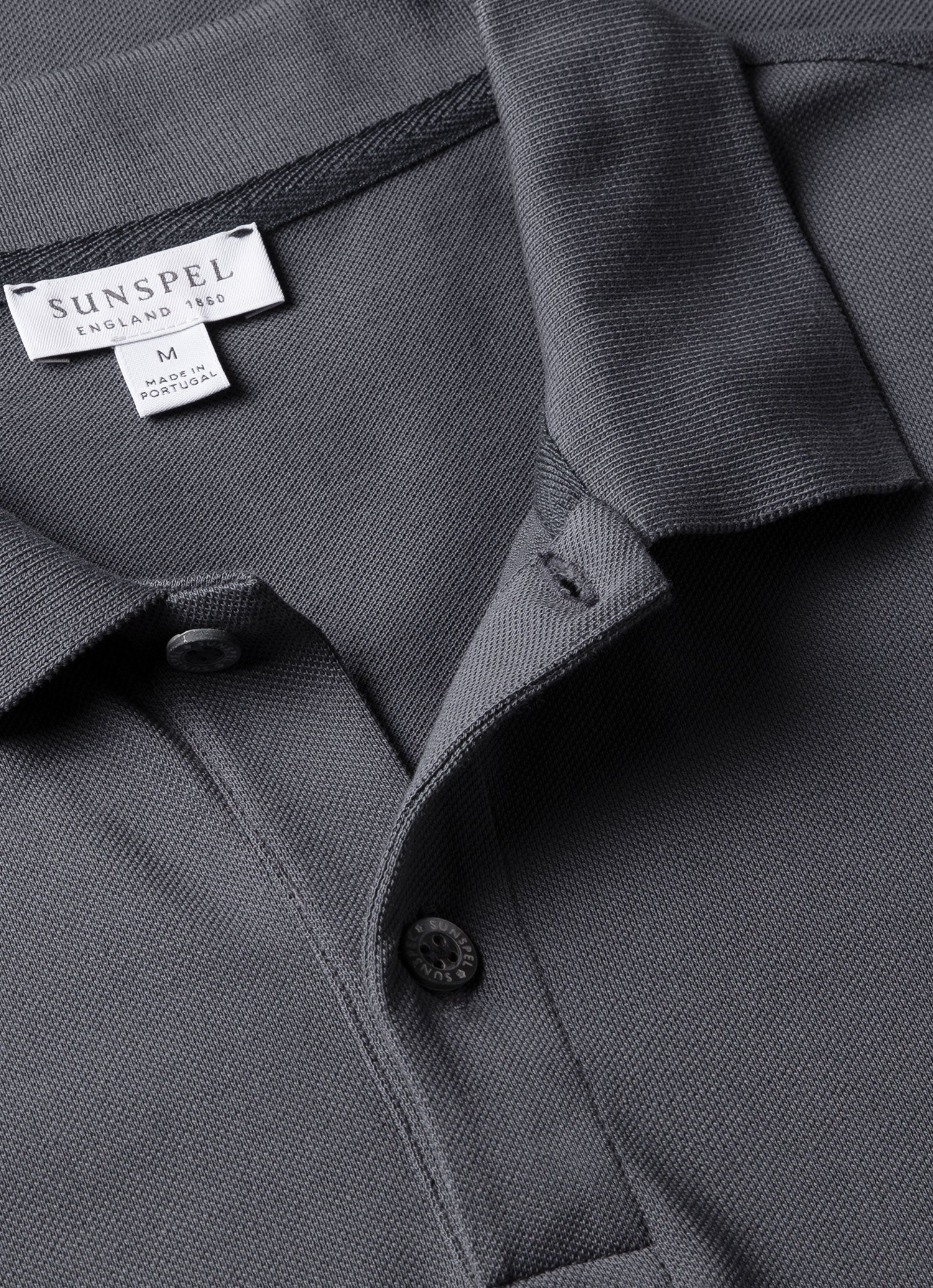 Men's Piqué Polo Shirt in Slate Blue