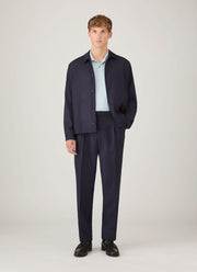 Men's Piqué Polo Shirt in Frost Blue