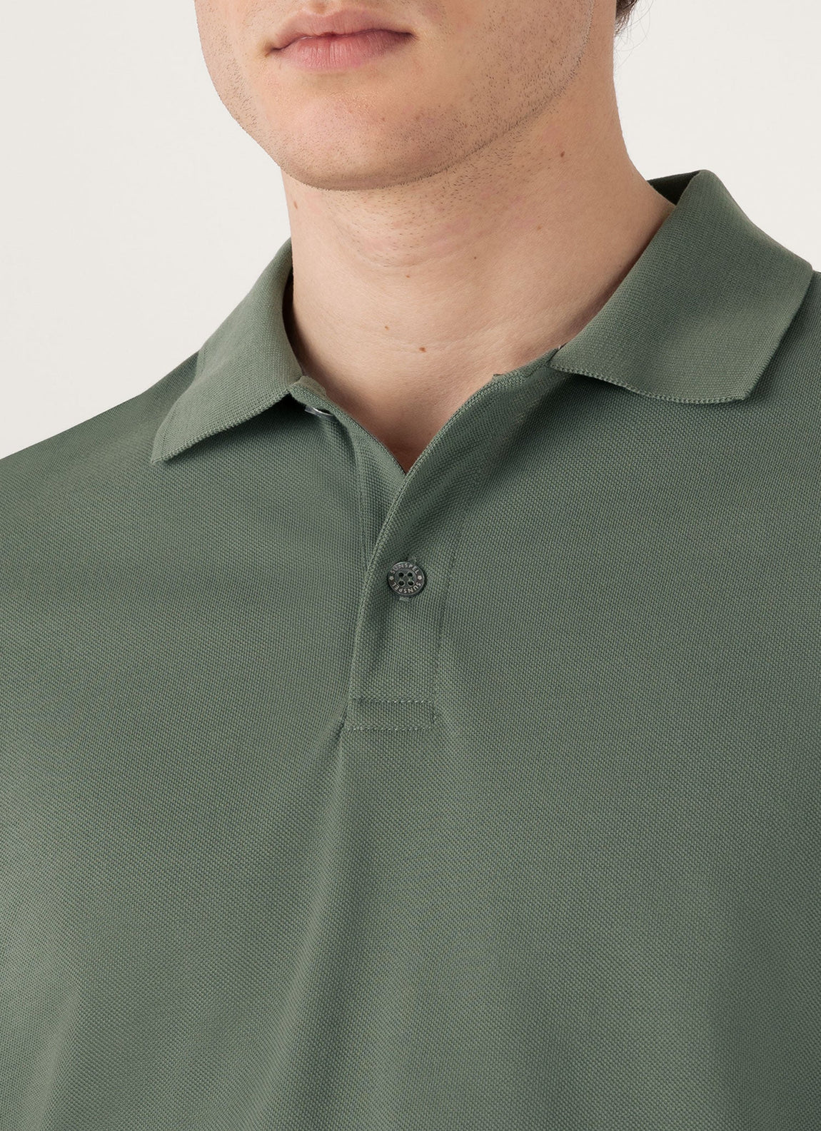 Men's Piqué Polo Shirt in Dusk Green