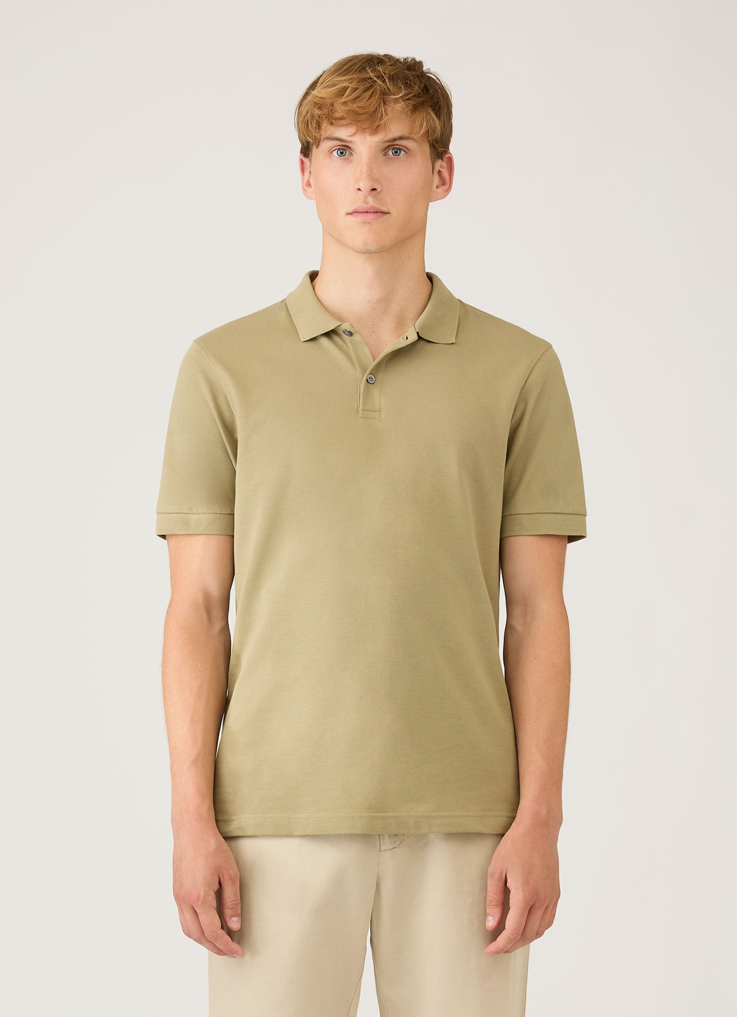 Men's Piqué Polo Shirt in Pistachio
