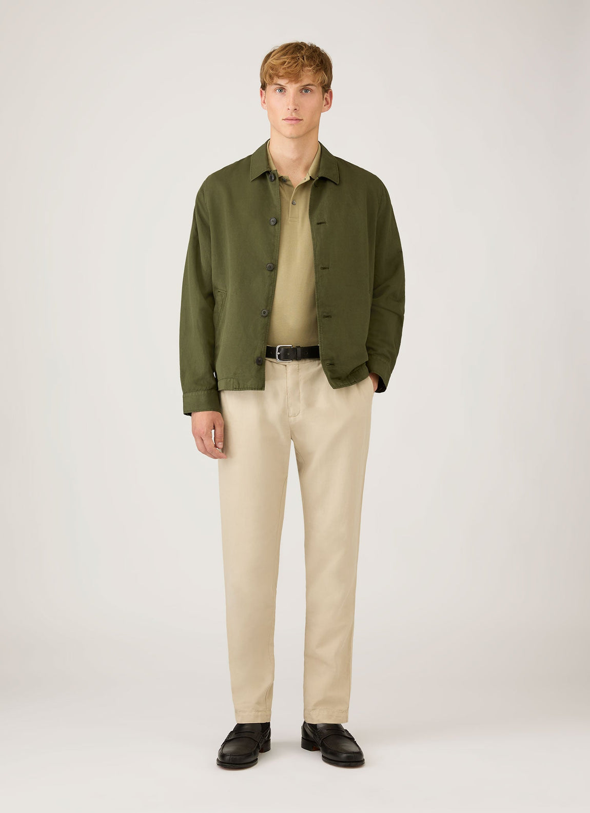 Men's Piqué Polo Shirt in Pistachio