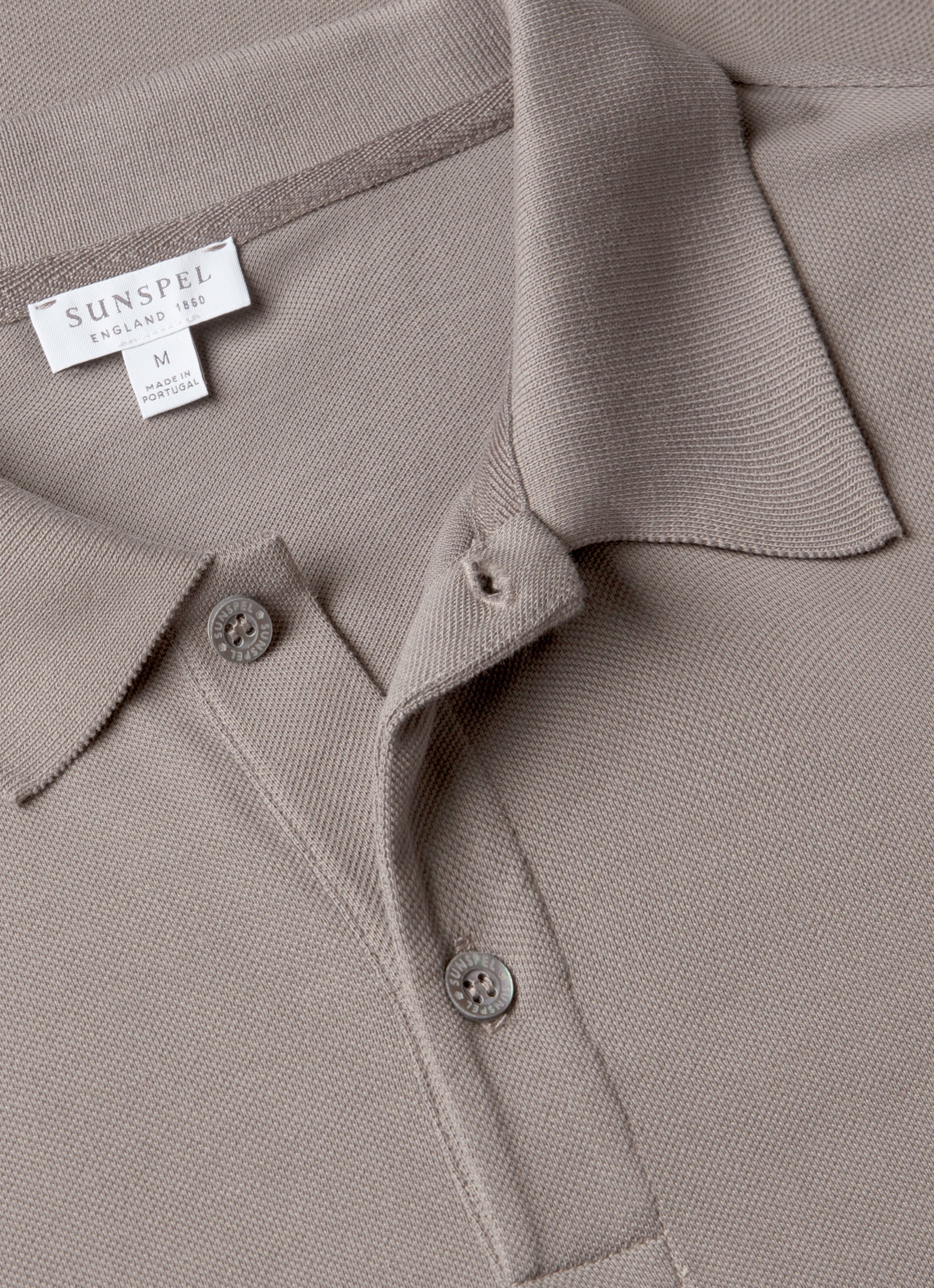 Men's Piqué Polo Shirt in Iron Grey