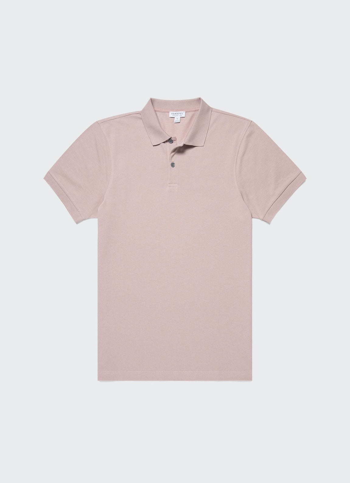 Men's Piqué Polo Shirt in Pale Pink