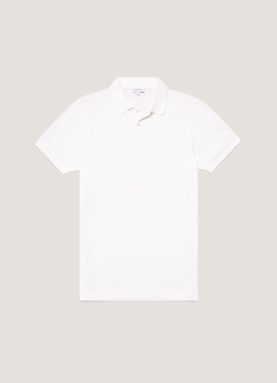 Men's Piqué Polo Shirt in White