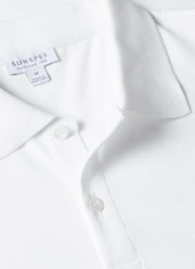 Men's Piqué Polo Shirt in White
