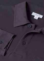 Men's Riviera Long Sleeve Polo Shirt in Navy