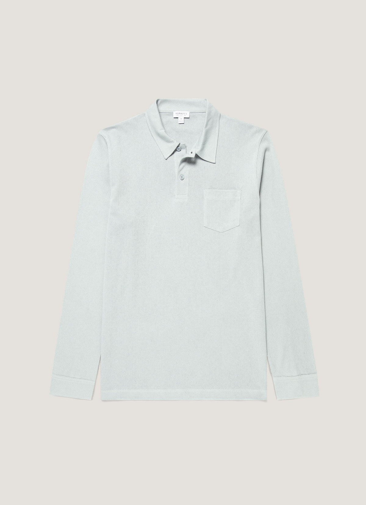 Men's Long Sleeve Riviera Polo Shirt in Haar