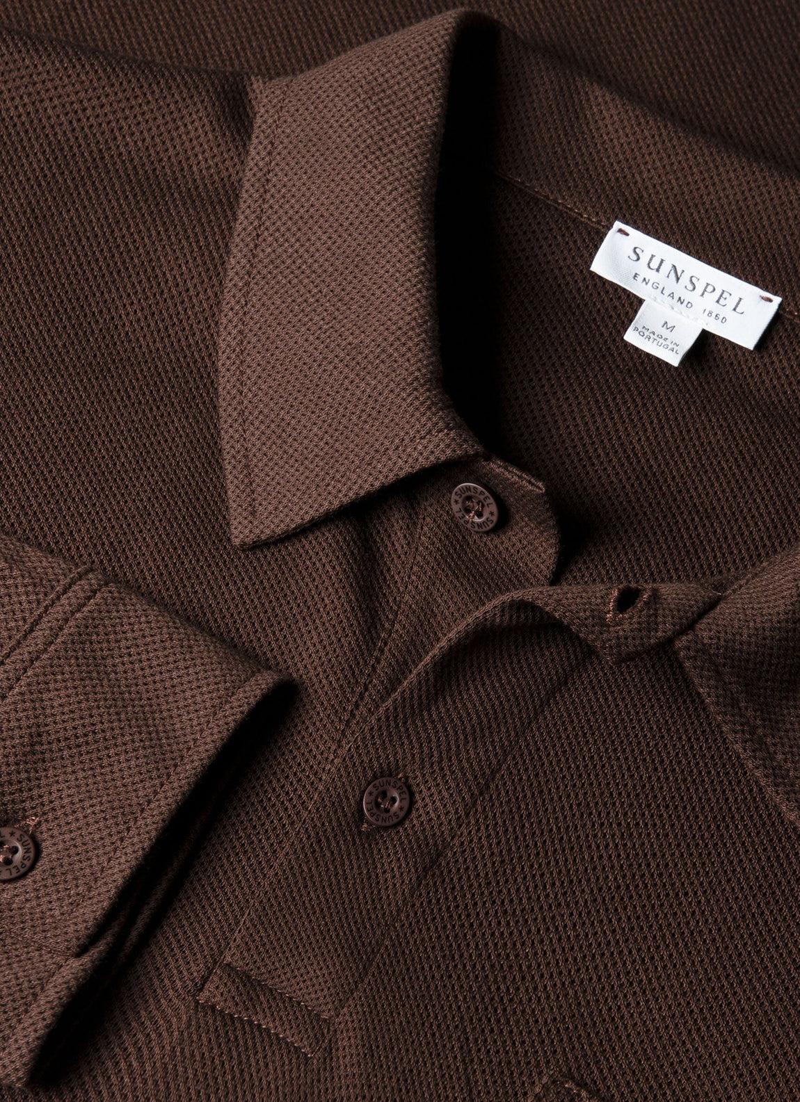 Men's Long Sleeve Riviera Polo Shirt in Bakelite