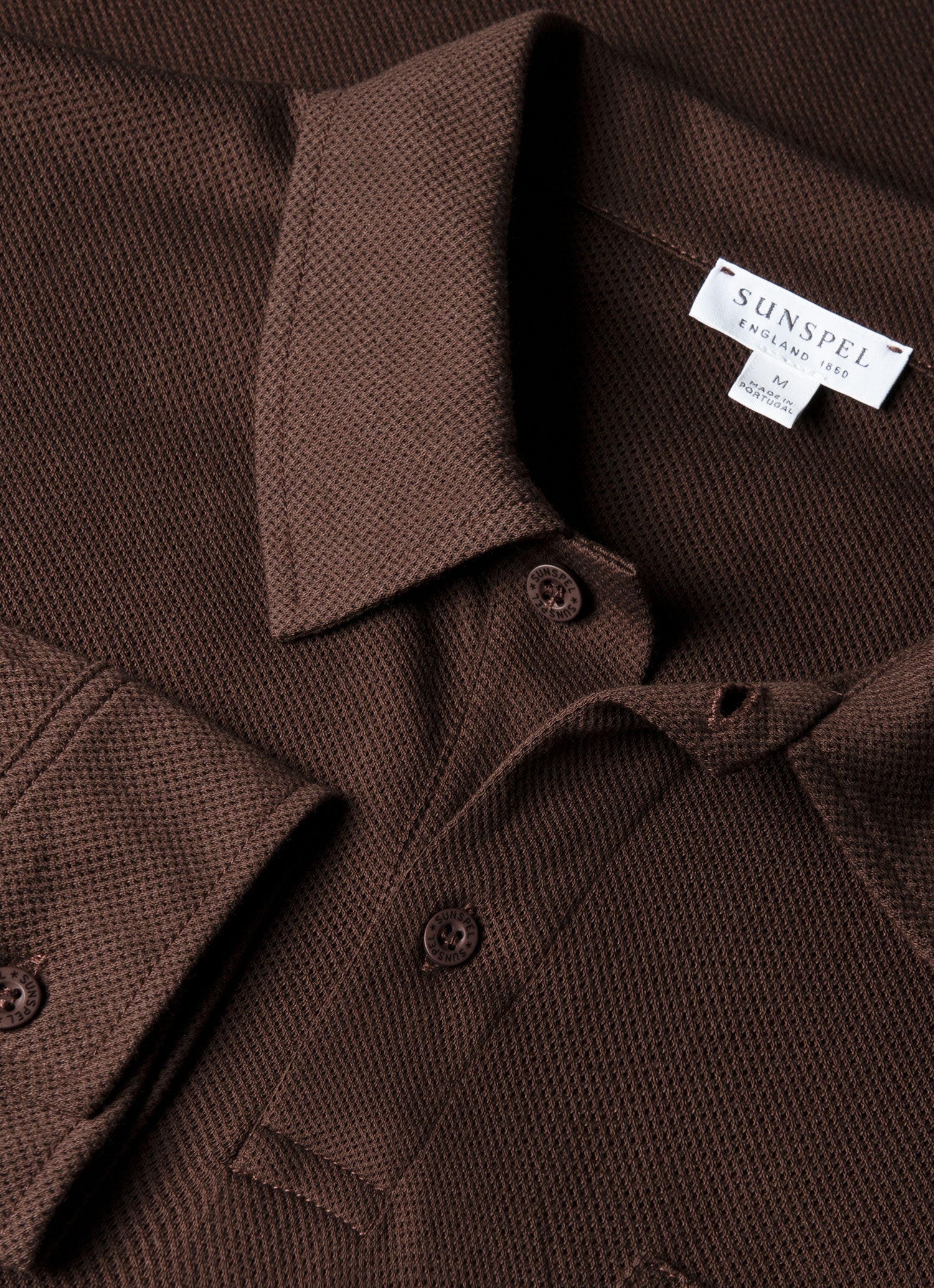 Men's Long Sleeve Riviera Polo Shirt in Bakelite