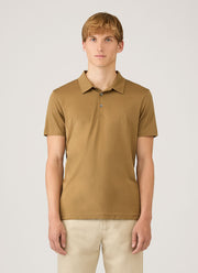 Men's Classic Jersey Polo Shirt in Walnut