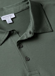 Men's Classic Jersey Polo Shirt in Dusk Green