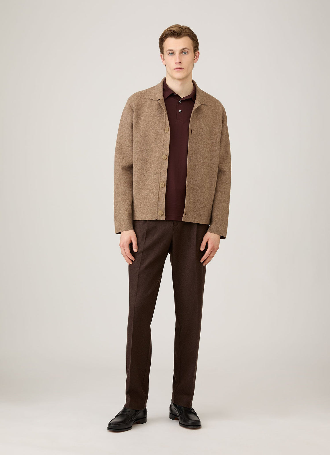 Men's Classic Jersey Polo Shirt in Bakelite