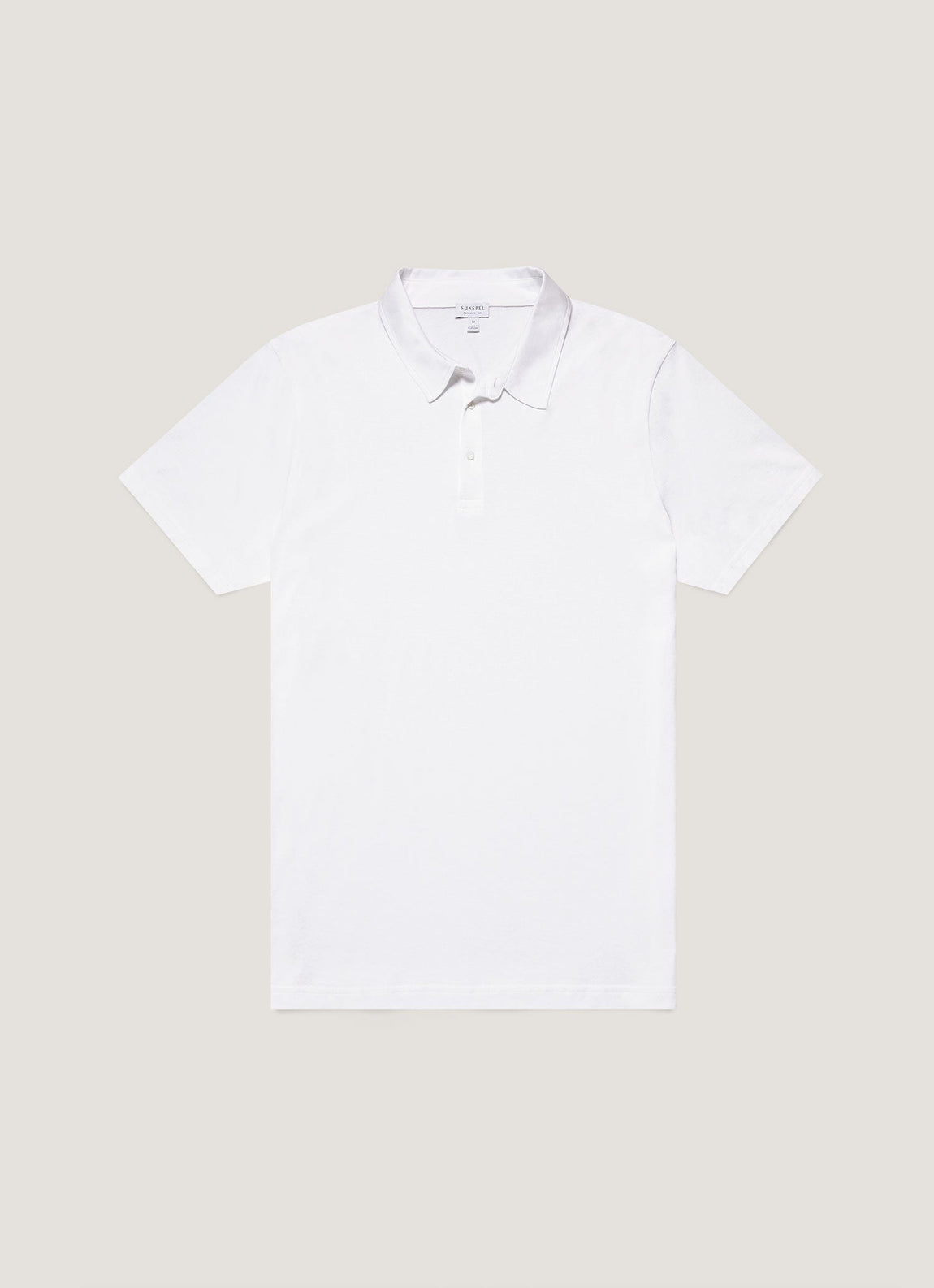 Men's Jersey Classic Polo Shirt in White