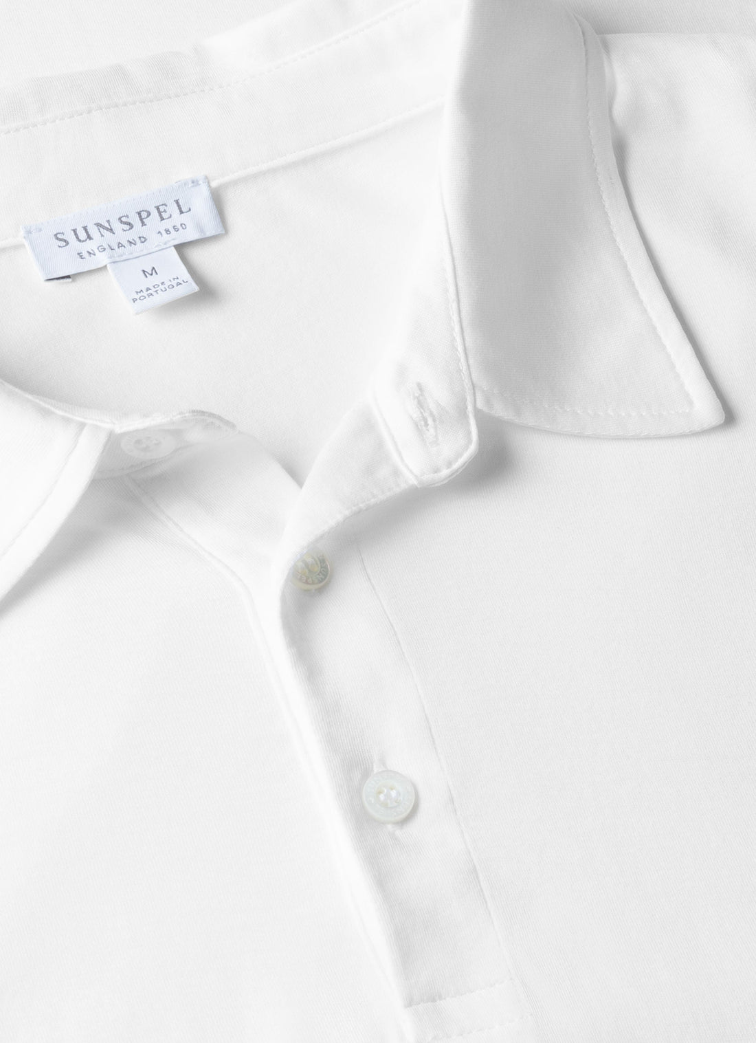 Men's Jersey Classic Polo Shirt in White