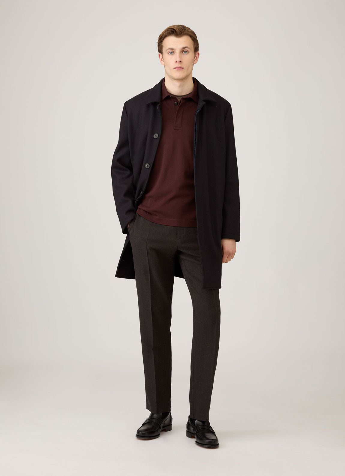 Men's Heavyweight Rugby Polo Shirt in Bakelite