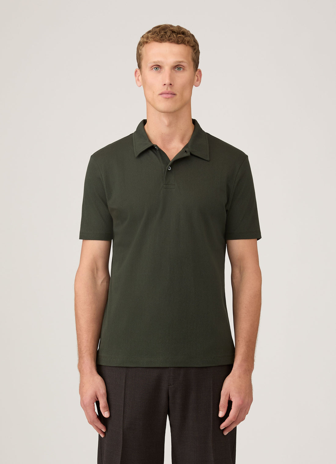 Men's Regular Fit Riviera Polo Shirt in Dark Green