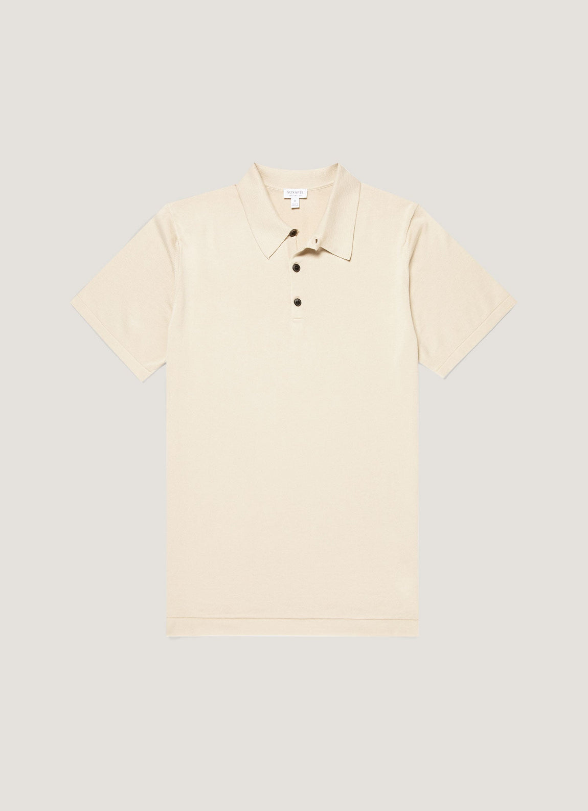Men's Sea Island Cotton Knit Polo Shirt in Hazelwood