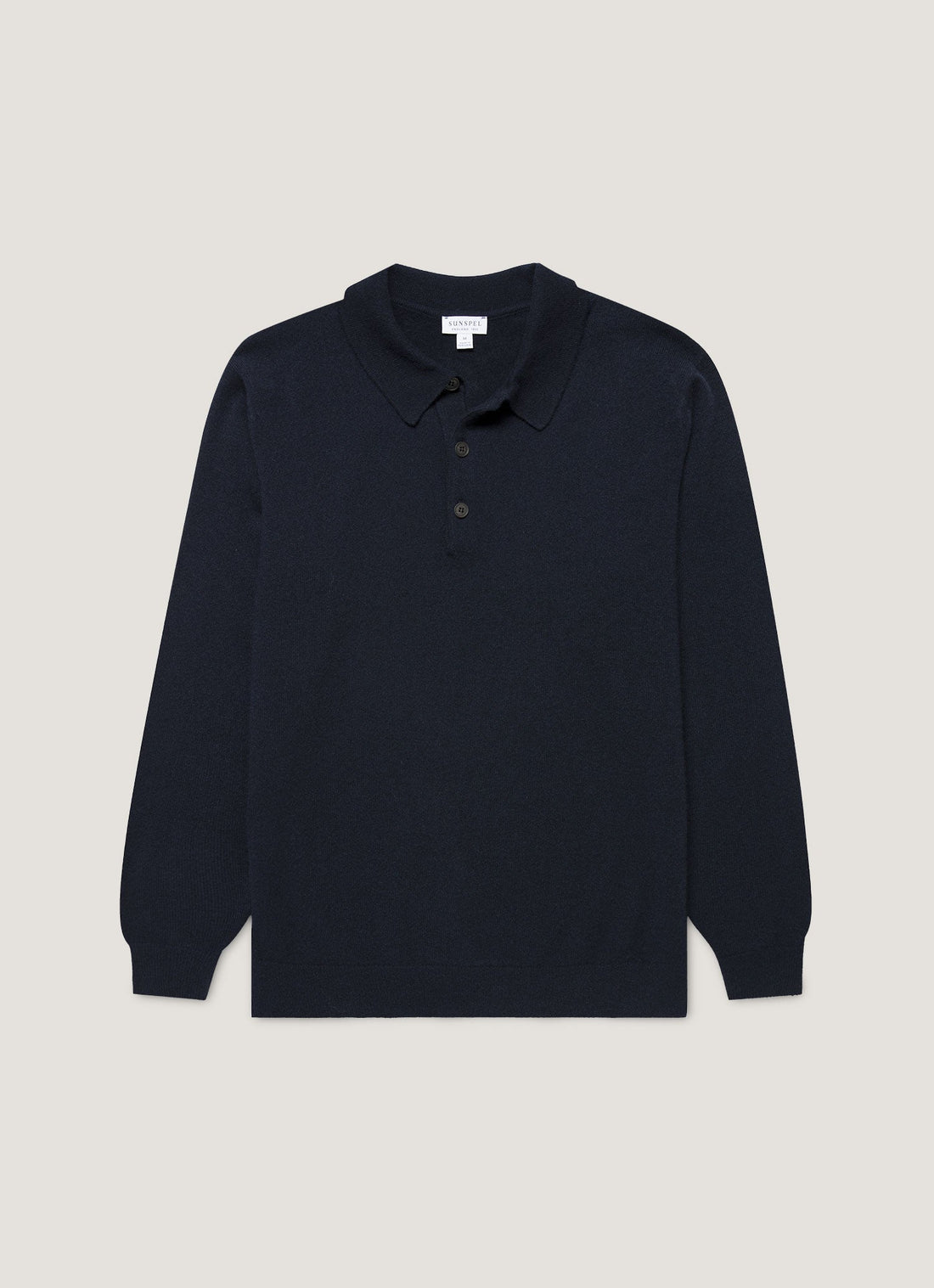Men's Cashmere Polo Shirt in Navy