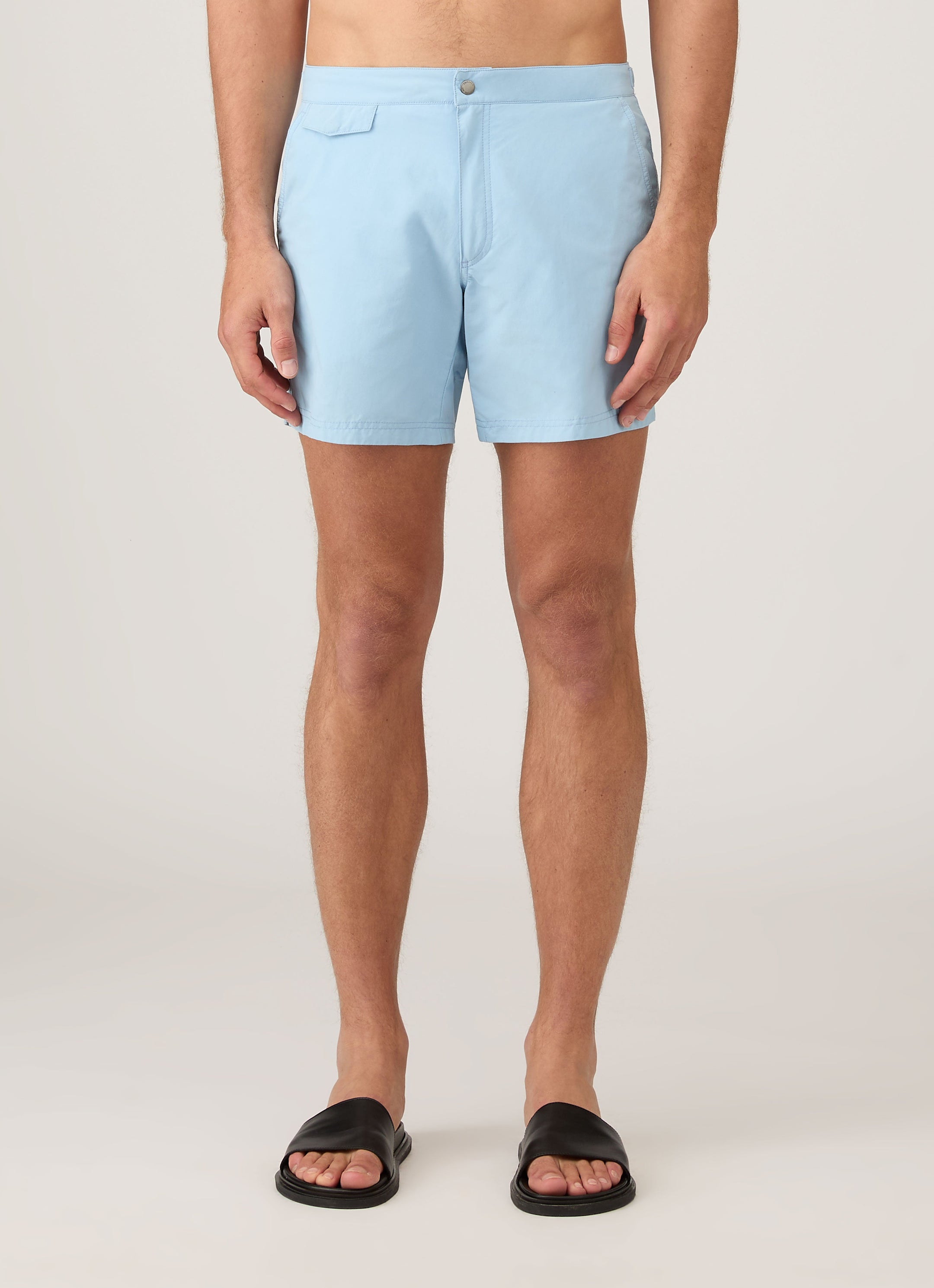 Men's Tailored Swim Short in Light Blue
