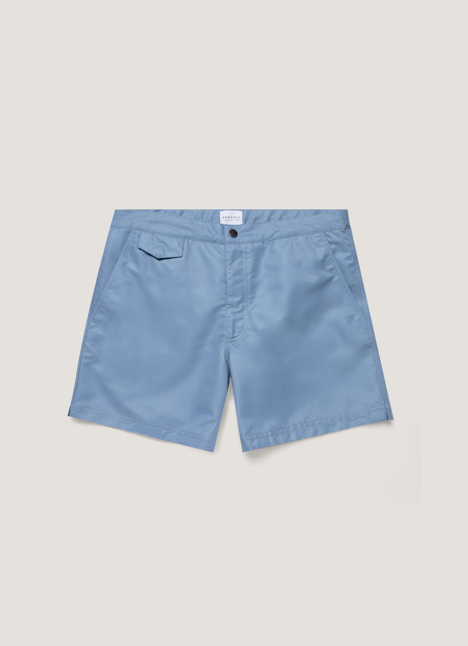 Men's Tailored Swim Shorts in Vintage Blue