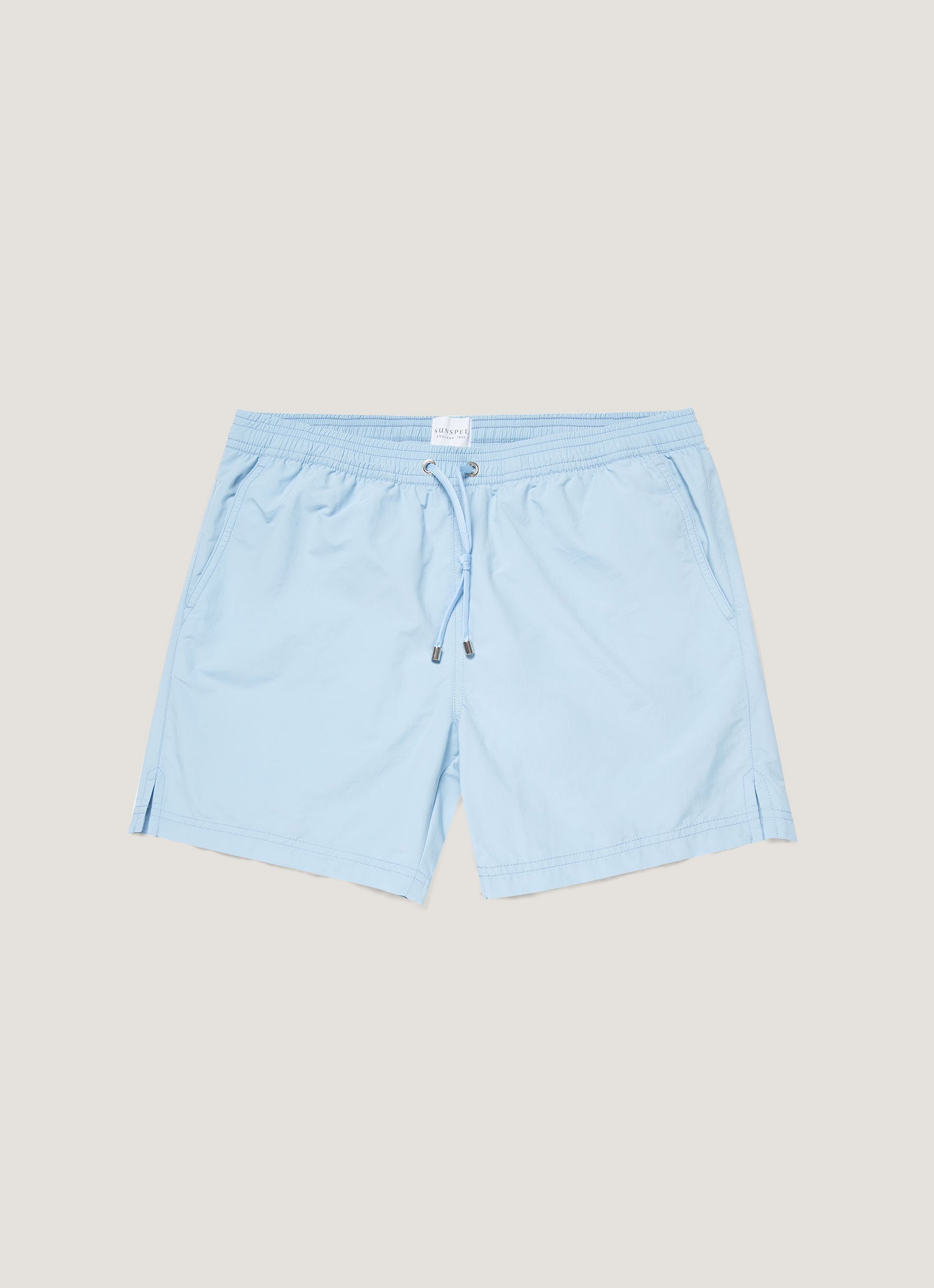 Men's Drawstring Swim Shorts in Light Blue