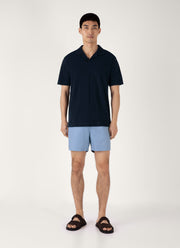 Men's Drawstring Swim Shorts in Vintage Blue