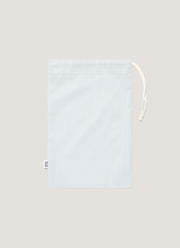 Men's Drawstring Swim Shorts in Sky Blue/White