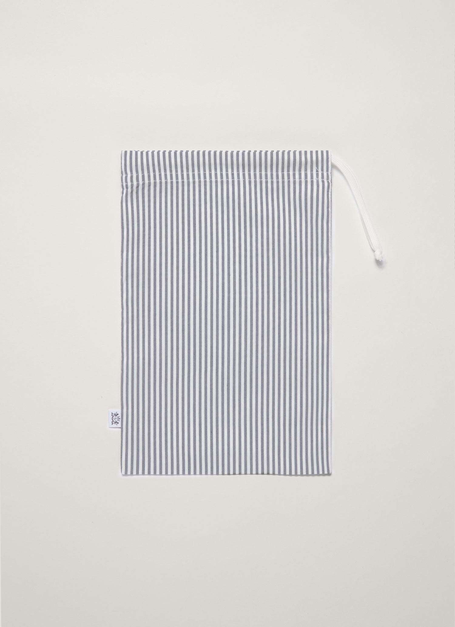 Men's Drawstring Swim Shorts in Navy/White