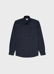 Men's Poplin Casual Shirt in Navy