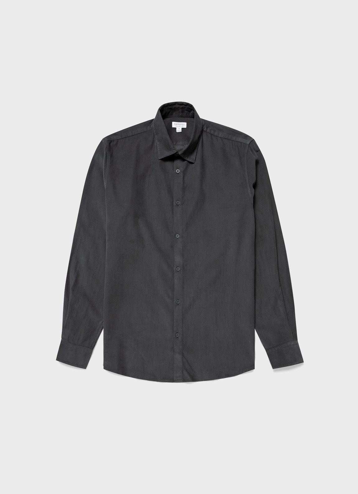 Men's Fine Cord Shirt in Anthracite