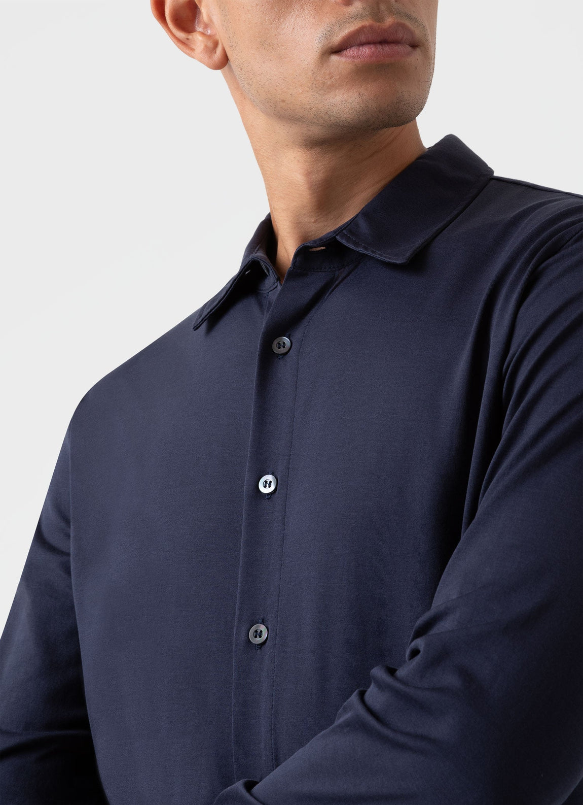 Men's Classic Jersey Shirt in Navy