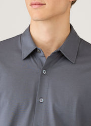 Men's Classic Jersey Shirt in Slate Blue